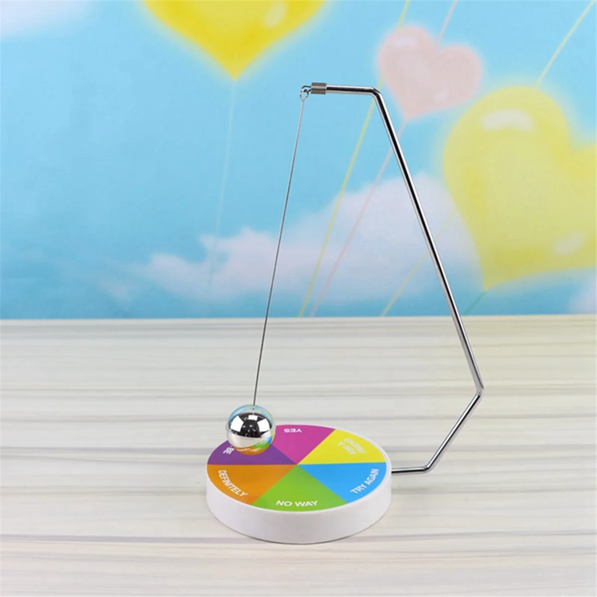 Decision Maker Pendulum Dynamic Desk Toy Gift Decoration Magnetic Ball Swinging Pendulum Game E