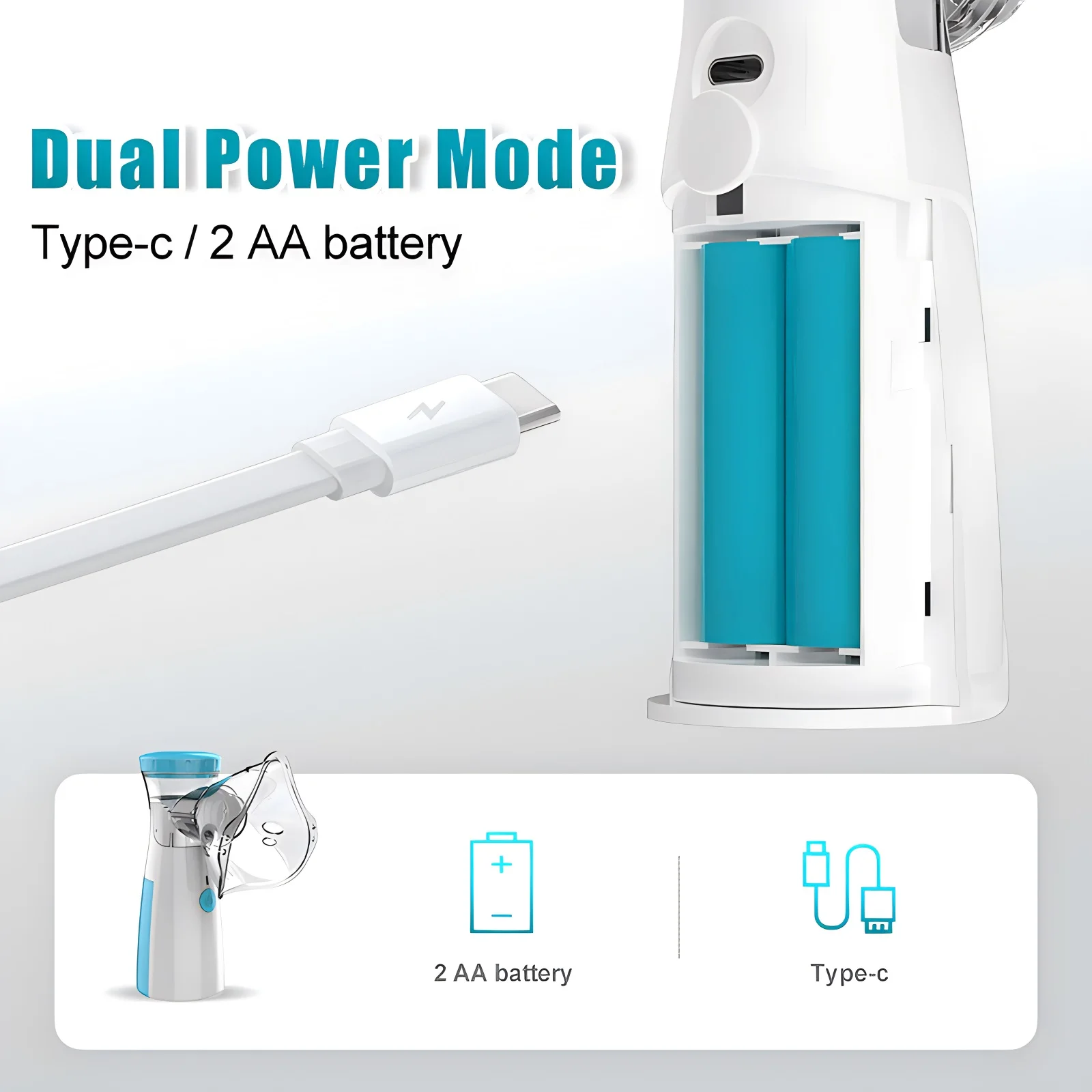 Nebuliser Home Use Adult Children USB Nebuliser Handheld Rechargeable Portable Medical Mist Spray Machine Nebuliser