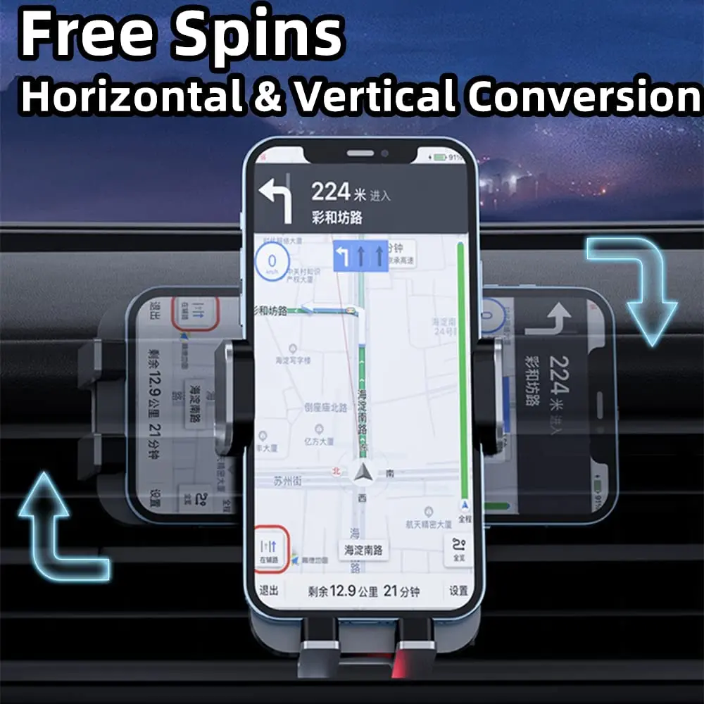 المزدوج لفائف اللاسلكية شاحن سيارة حامل هاتف حامل جبل RGB سيارة شحن سريع محطة آيفون 14 13 سامسونج غالاكسي Z Flip 4 3