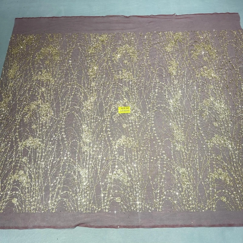 

10 ярдов красной модной африканской блестящей ткани с вышивкой, сетчатое кружево с клееными блестками, пайетками, золотым напылением, тюль для свадеб и вечеринок