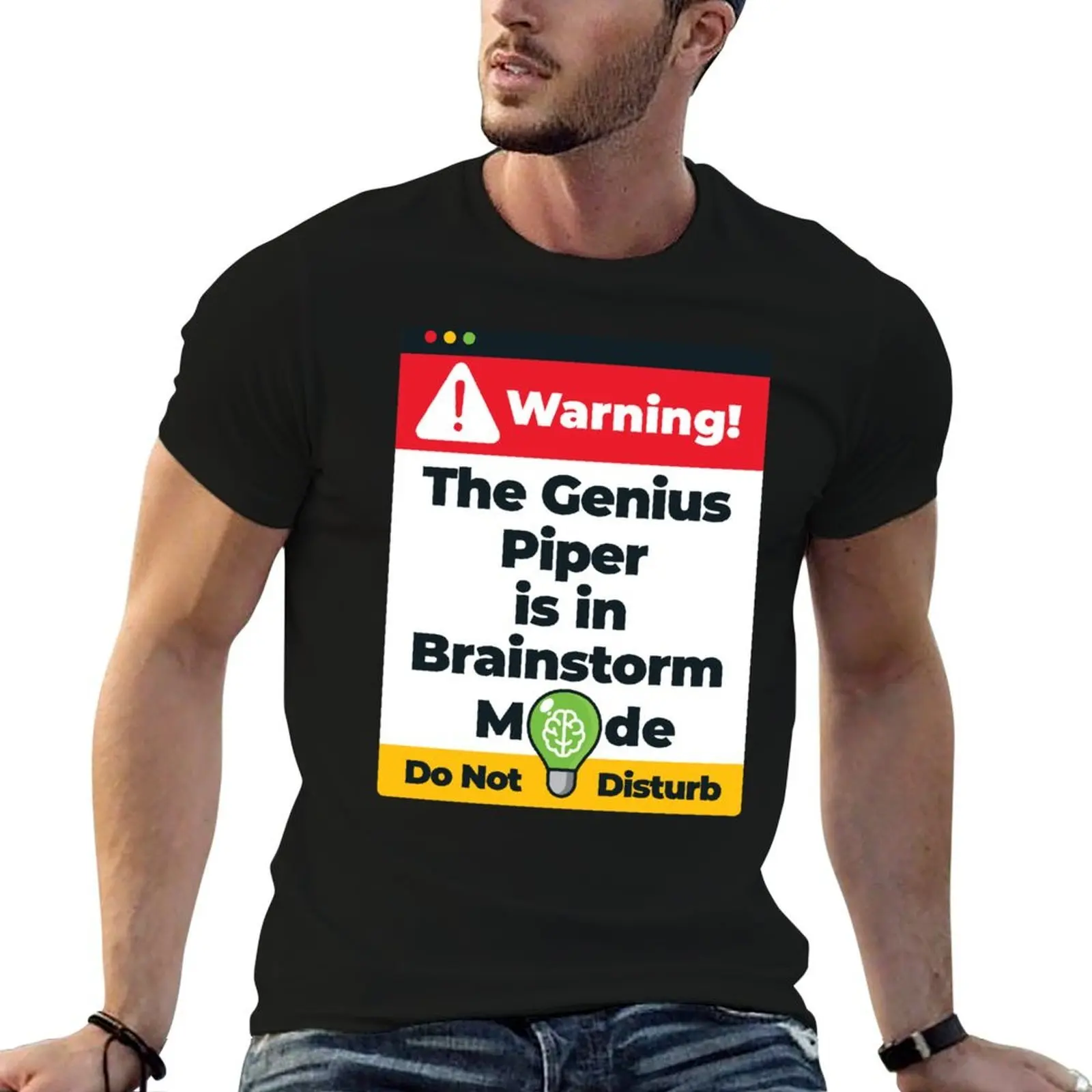 Piper Name - Warning The Genius Piper is in Brainstorm Mode T-Shirt summer 2026 anime tshirt workout shirts for men