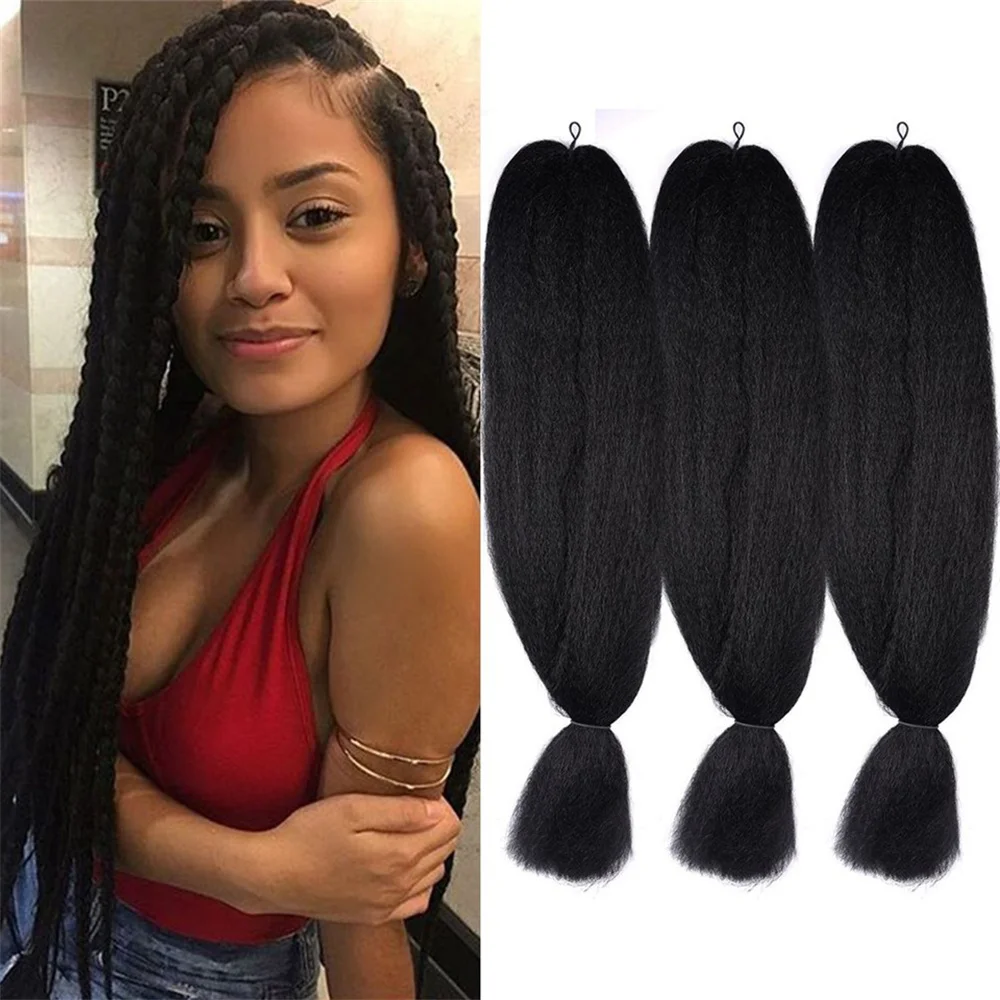 

Оптовая продажа, 24 дюйма, предварительно растянутые Jumbo плетение волос, Kanekalon EZ Twist Braid, синтетические вязанные крючком волосы для наращивания
