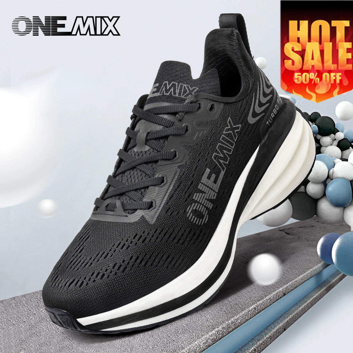 ONEMIX Running Shoes Men Women Air Cushion Sneakers Breathable Mesh Outdoor Athletic Height Increase Walking Shoes Hot-sell