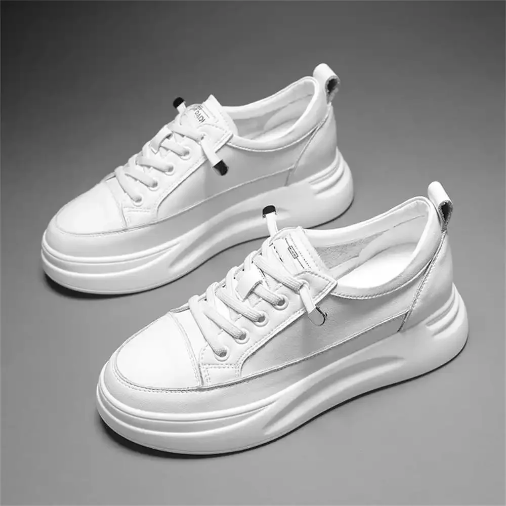 Cowhide Size 35 Hot Selling Products In 2024 Flats White Vulcanized Sneakers Women\'s Luxury Shoes Number 34 Sport High Tech