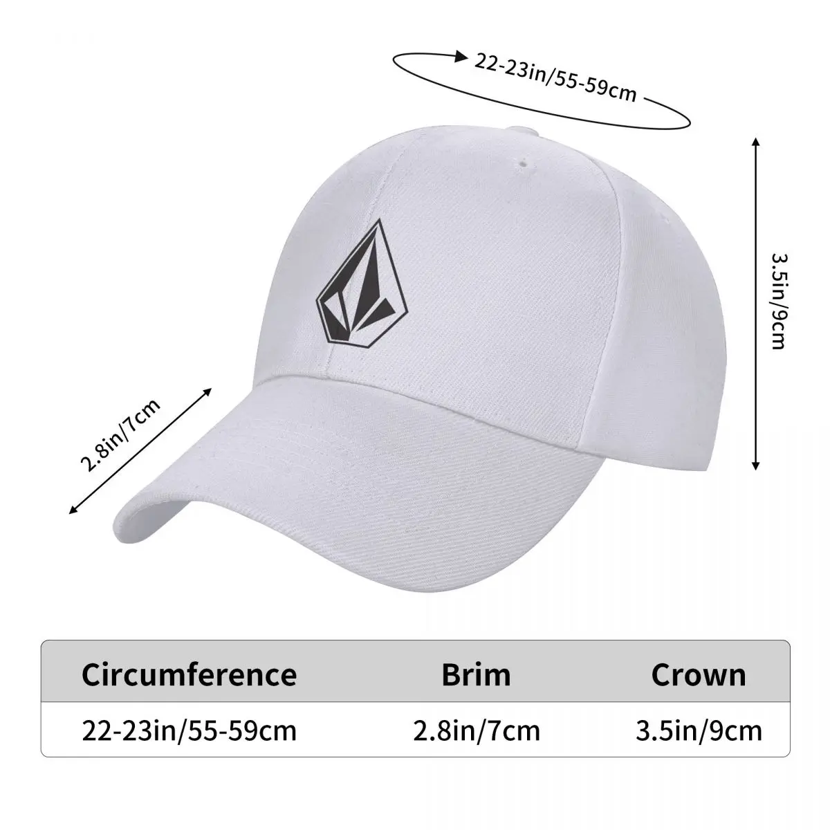 Volcoms-Gorras con logotipo de diamante Unisex, sombrero de Hip-Hop, sombreros para el sol, gorra deportiva, gorras de béisbol de poliéster ajustables, Verano