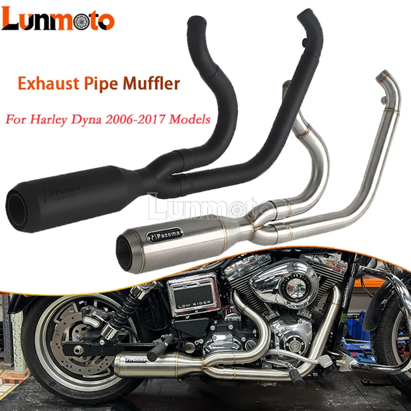 Motorcycle 2‑Into‑1 Big Bore Stepped Full Exhaust Pipe 4.1