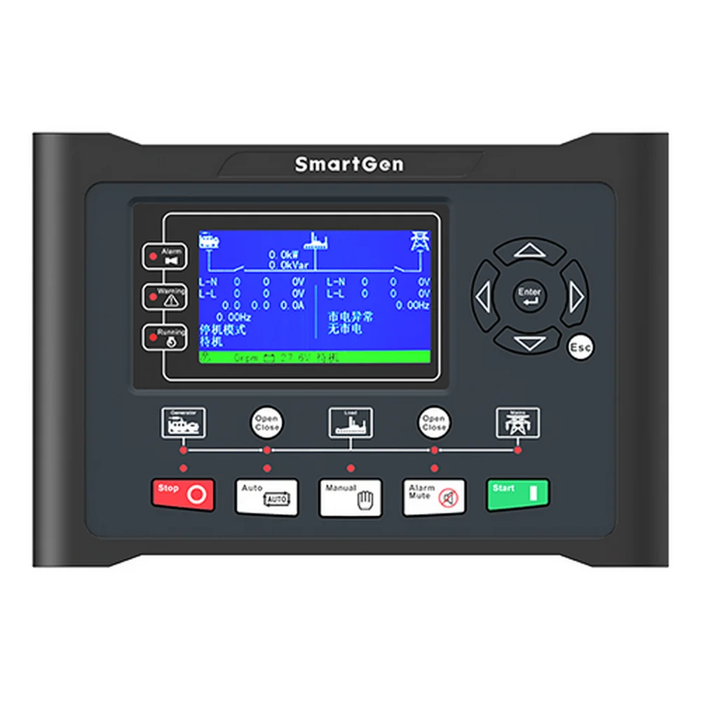 

HGM9520 4.3-inch color screen single machine grid connection RS485 CANbus