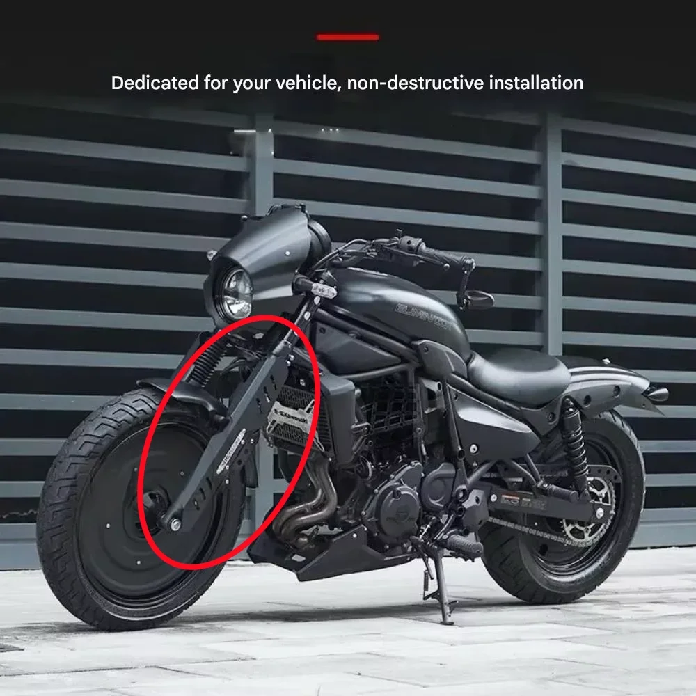 【Supreme quality】For Eliminator 500 Modified Parts: Front Shock Decorative Cover, Aluminum Fork Cover & Shock Sleeve