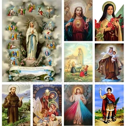 DIY Diamond Painting Religious Leaders Mosaic 5D Full Round/Square Drill Diamond Embroidery Cross Stitch Kit DIY Home Decor Gift