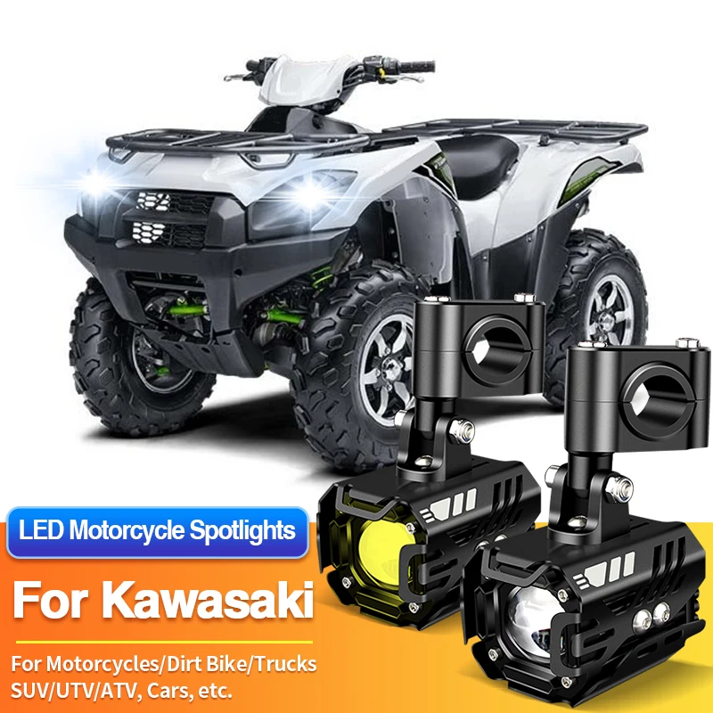 

1/2PCS LED Motorcycles Headlight 2-Color Spotlight Truck Car ATV for Kawasaki Jet Ski Ultra 160LX 310LX 310LX-S 310X/LX JT1500