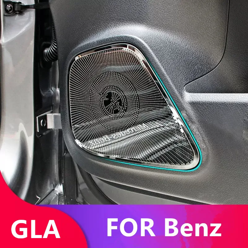 

Car door Horn Cover A-pillar tweeter Horn Cover Dashboard Horn Cover For Mercedes Benz GLA 2020-2024 Auto Accessories