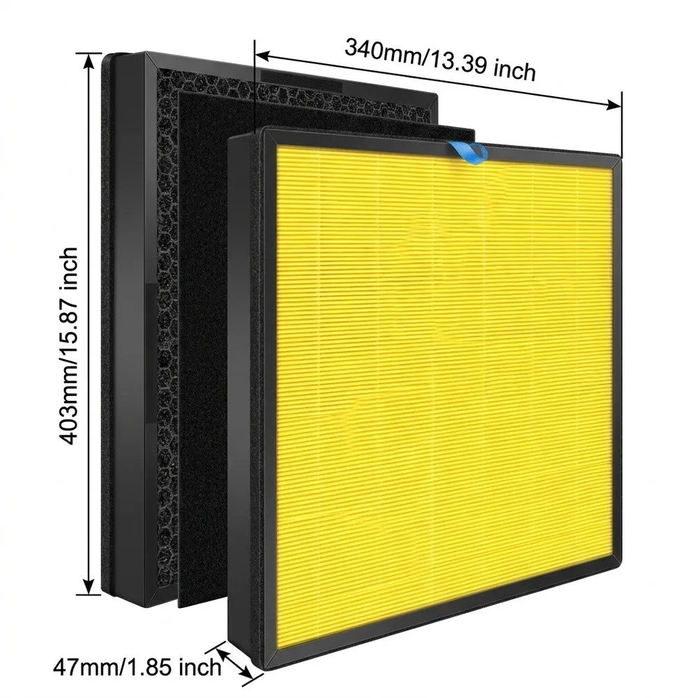 EverestAir-P 3-in-1 Replacement Filter For Purifier | H13 HEPA & Carbon HEPA Activated Carbon Filter Filter Compatible