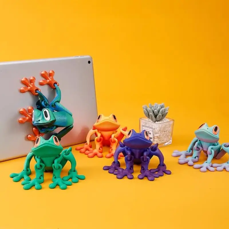 -1PCS New 3D Frog Refrigerator Magnets - Creative Funny Variable Design Cute Whiteboard Sticker Decorative Accessories