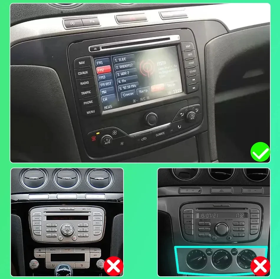 For Ford S Max S-MAX 2006 - 2015 For Ford Galaxy 2014 Car Radio Car Multimedia Video Player GPS Radio Android13 navigation DVD