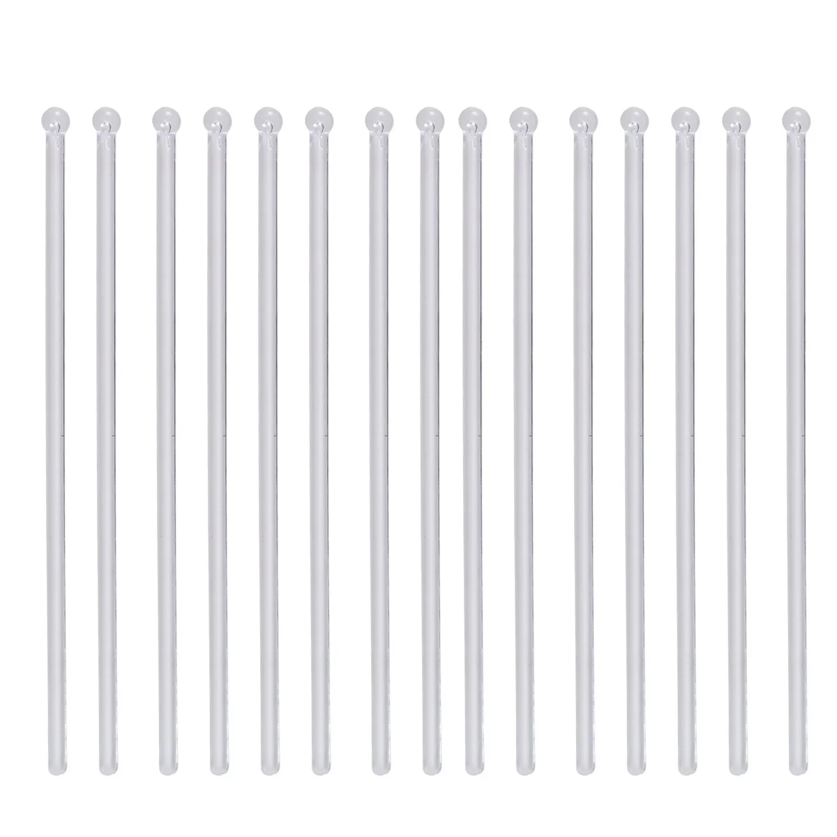 

100Pcs Bar Cocktail Drink Stirrer Plastic Round Head Swizzle Sticks Milk Tea Shop Restaurant Drink Decoration