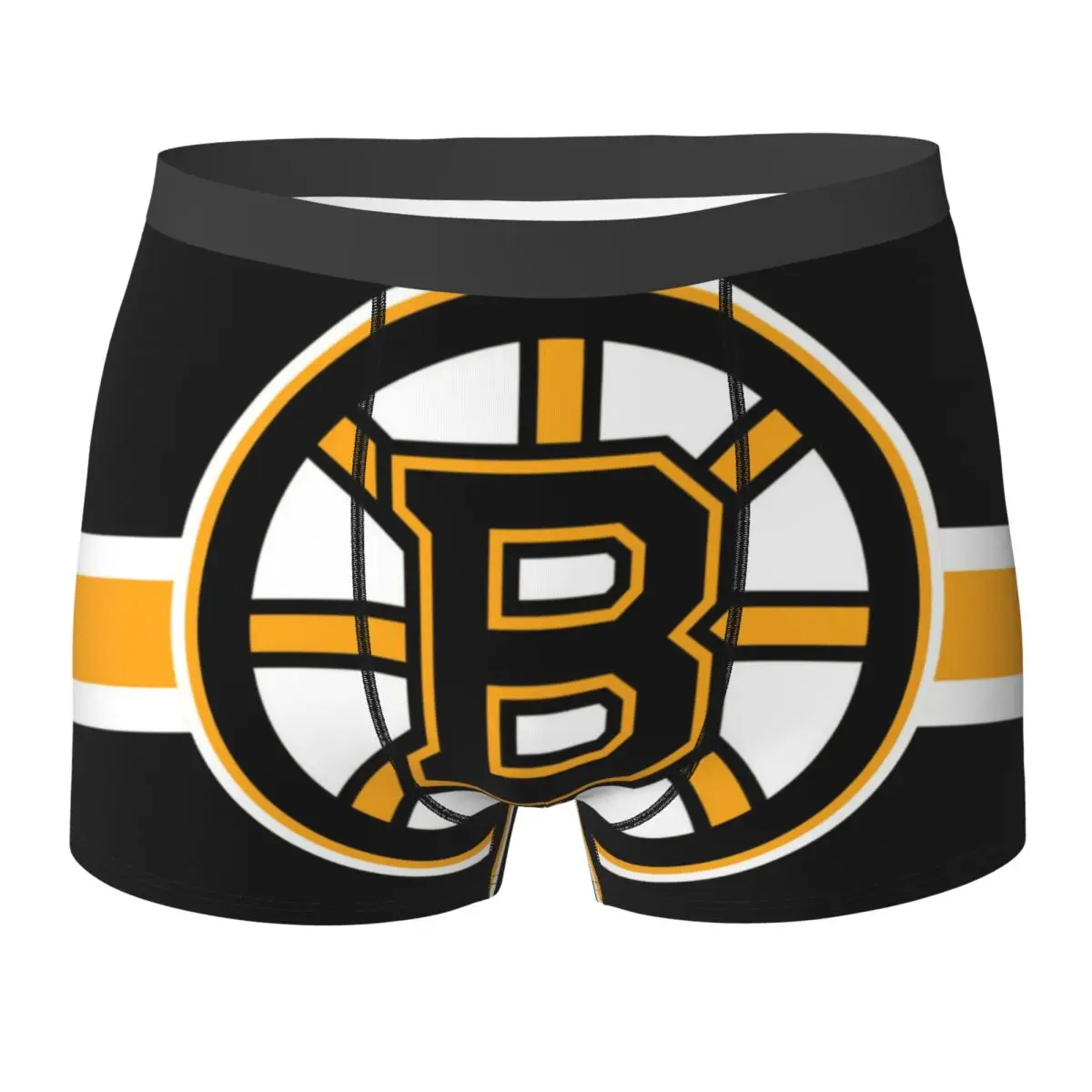 Boxer Underpants Shorts Firefighter Boston Fire Bruins Style Panties Men Soft Underwear for Homme Man Boyfriend Gifts