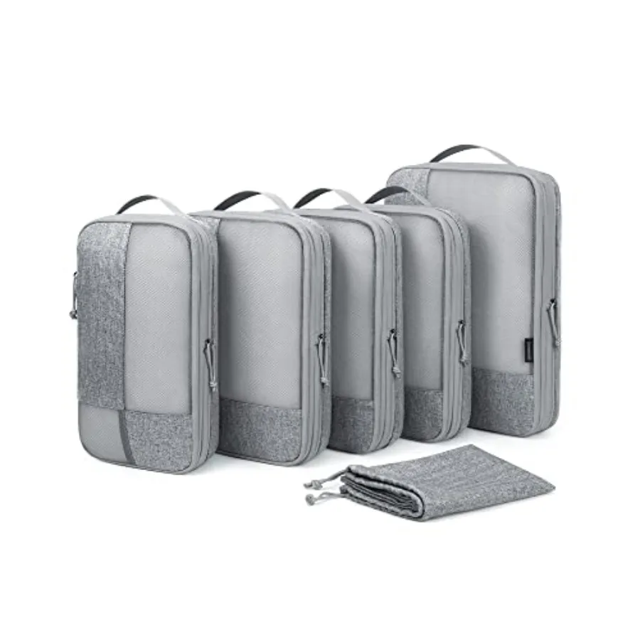 

Compression Packing Cubes for Travel 6 Set Packing Cubes for Carry on Suitcases Compression Travel Cubes Suitcase Organizer for