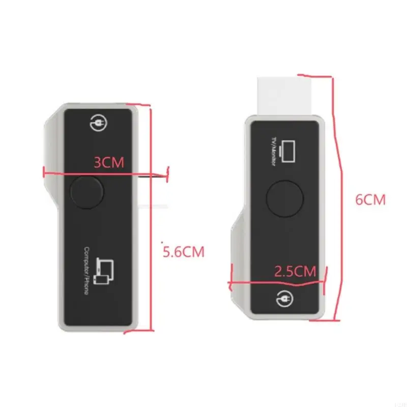 Ricevitore trasmettitori wireless U2JE 4K Decodifica 1080p Output portatile per laptop per PC