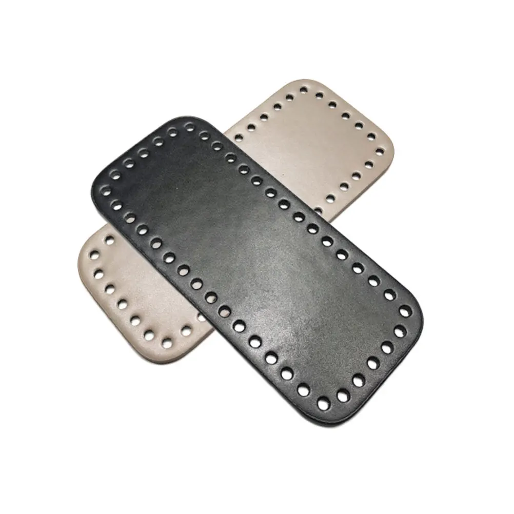 

DIY PU Bag Bottom Base Silver Gloss Lamination Needle Crochet Durable Practical Handmade Sewing Pouch Accessories