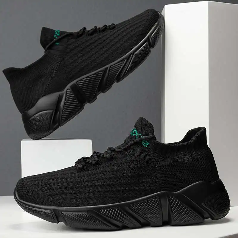 

MWY Women Sock Sneakers Slip On Knit Breathable Soft Sole Comfortable Non Slip Daily Walking Casual Sport Shoes Men Plus Size 47