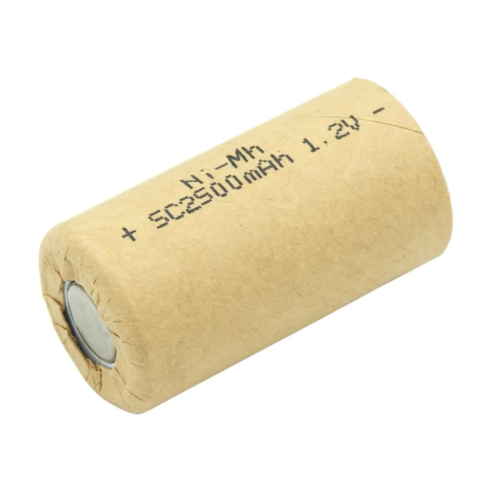 10PCS Ni-Cd Ni-MH 1.2V 1.5Ah 2Ah 2.5Ah 3Ah Sub C Rechargeable Battery for DIY Power Tools Battery Flashlight Headlamp Drills