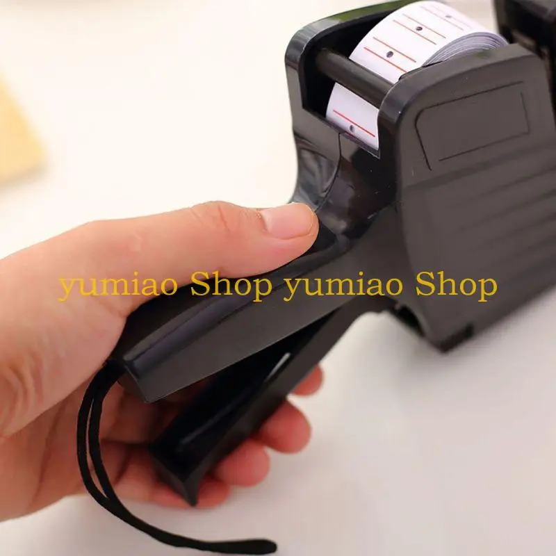 587B 8 Digits Price Tag Labeler Labeller with Red Lines Label Paper Retail Store
