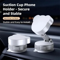 Car Vacuum Suction Cup Magnetic Phone Holder Foldable Desk Stand For Magsafe iPhone 16 15 14 13 12 Pro Max Samsung Xiaomi Mount
