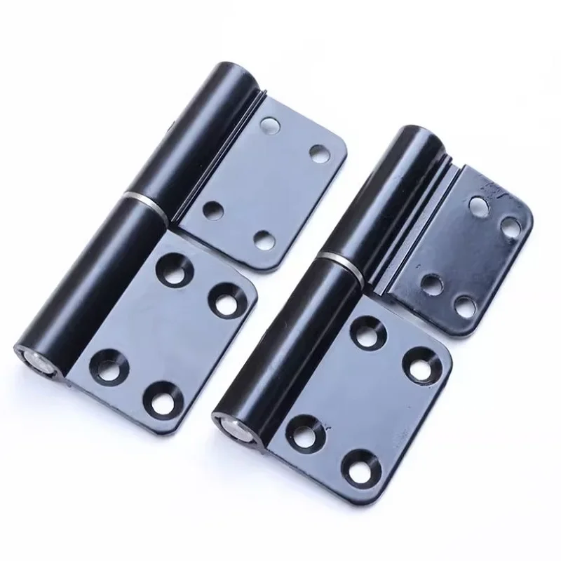 4pcs Aluminum alloy bathroom door hinges disassembly door Black hinge