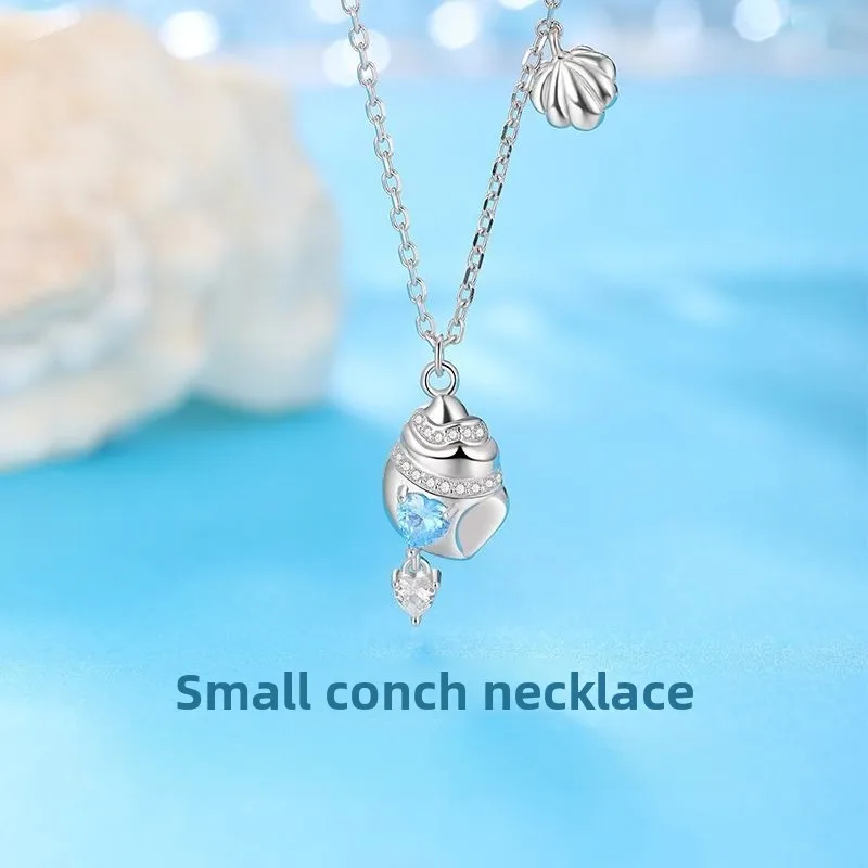 

Clect Small Conch Necklace Girls Collarbone Chain Accessories Gifts