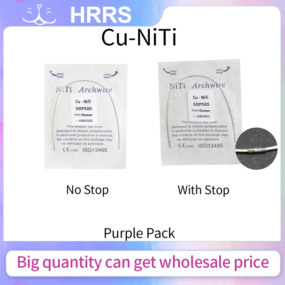 HRRS 10packs Dental Wire copper niti Wire Cu-Niti  Dental Wire No Stop/With Stop