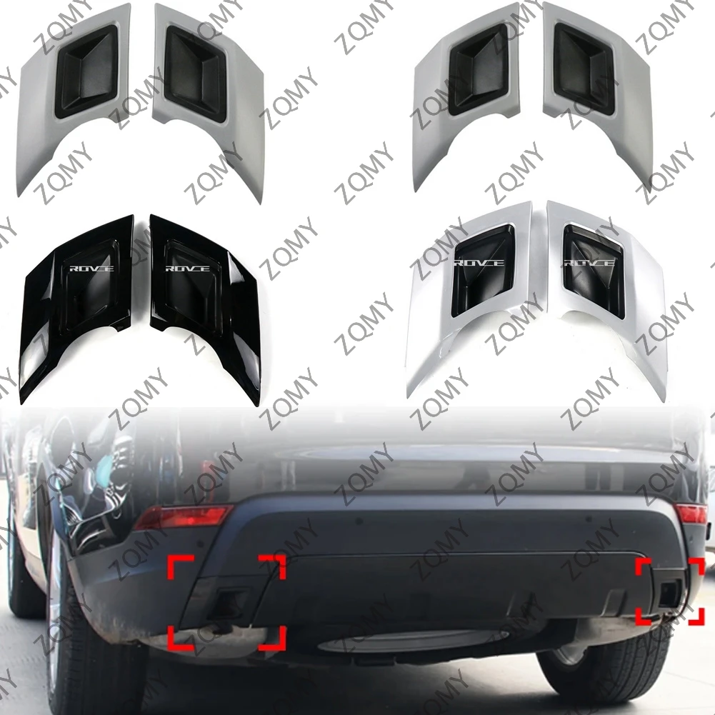 

2Pcs Car Rear Tail Exhaust Cover Trim DecorationFor Land Rover Discovery 5 2017 2018 2019 2020 2021