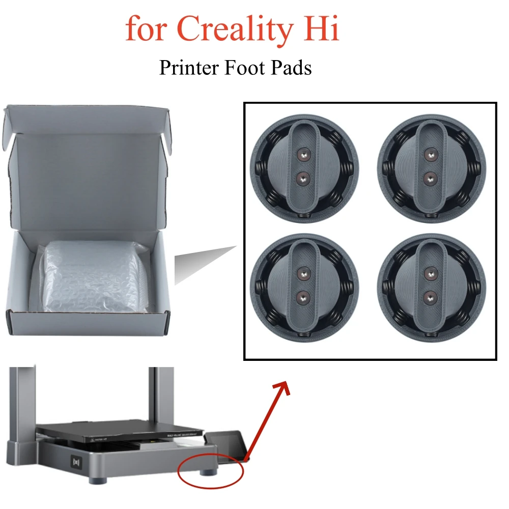 

Printer Foot Pads for Creality Hi Anti-Vibration Cushion Foot Pad Kit 3D Printer Accessories