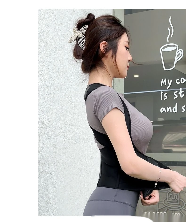 الكبار في سن المراهقة الظهر جيا تصحيح الظهر دعم الأقواس تصحيح حزام الجلوس الموقف الأقواس حزام مع العلامة التجارية الكبيرة #3