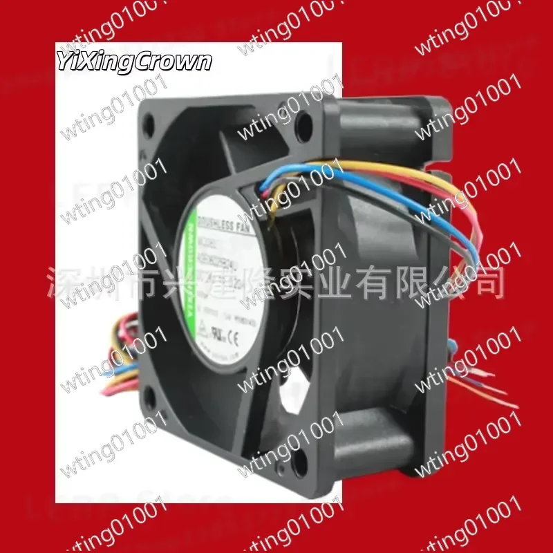 for YiXingCrown 6025 DC Cooling Fan 24V 7000RPM High Speed Ball Bearing Quiet Airflow Efficient Thermal Management Compact