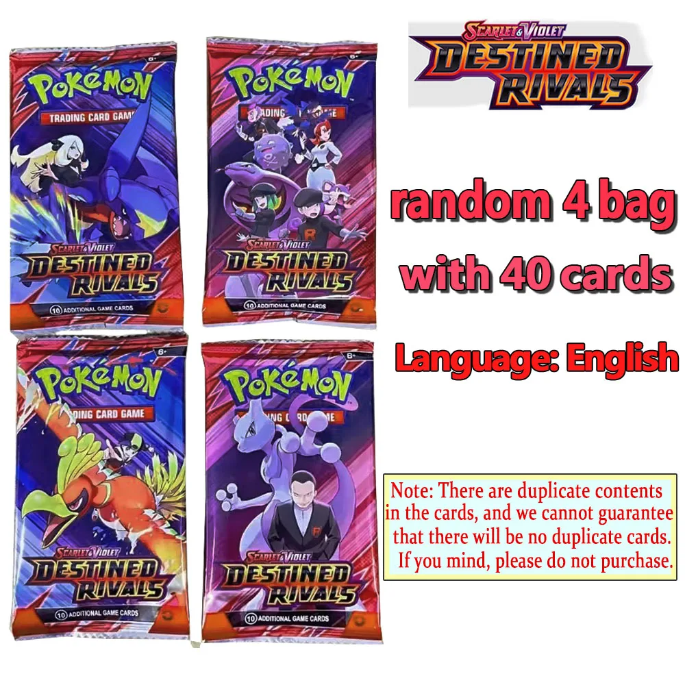 

Наборы бустеров English Pokemon Black Bolt White Flare SUN&MOON - 4 упаковки (40 шт.) - Боевые и коллекционные карты, идеальный подарок