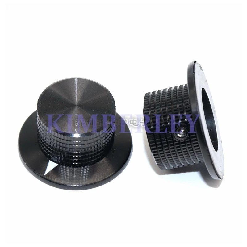 1PCS 37×18.2MM Aluminum Alloy Knob Potentiometer Knob Motor Panel Operation Adjustment Knob Aperture 6MM