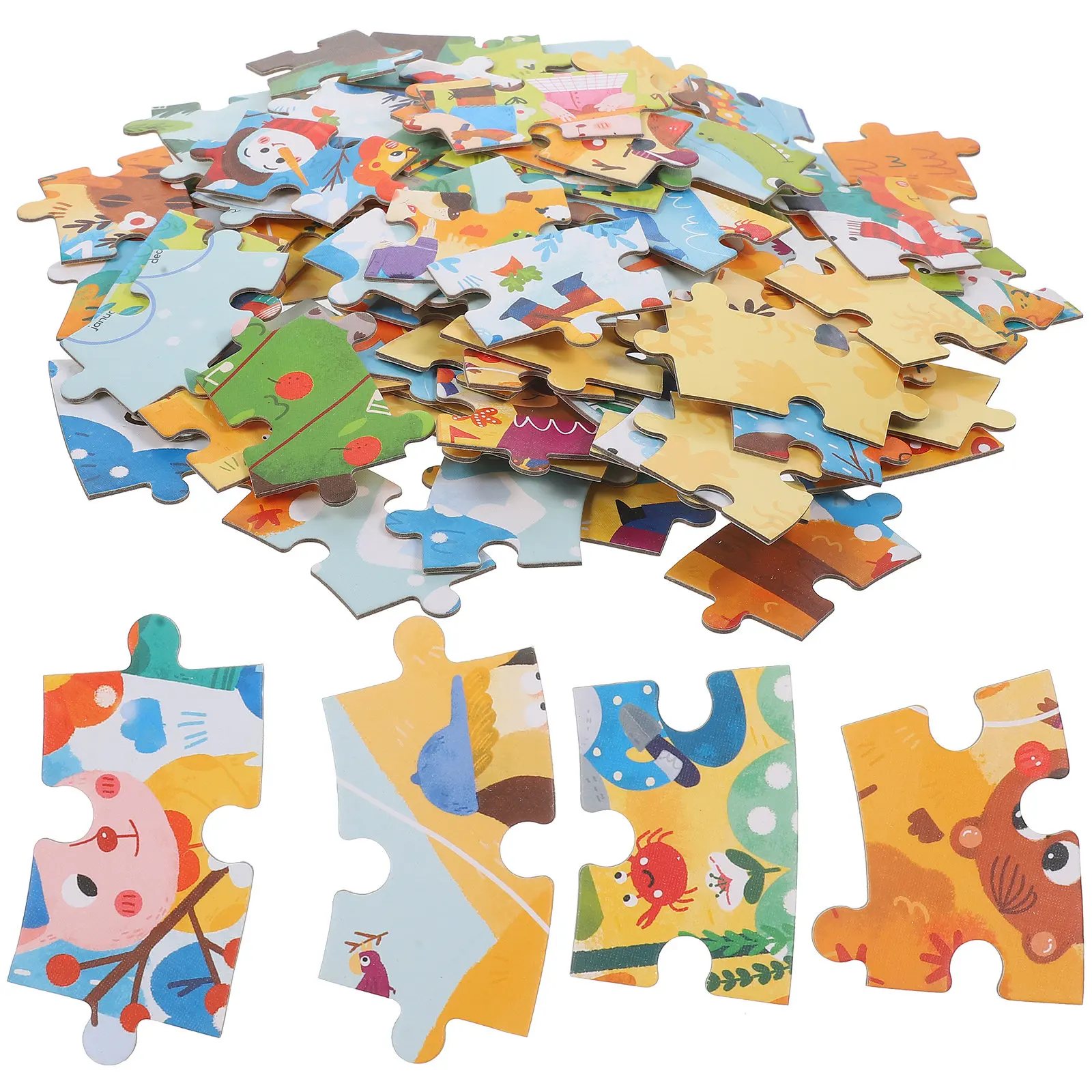 kids-plaything-toys-infant-children-wood-puzzle-cartoon-animal-floor-puzzles-baby-cognition-model
