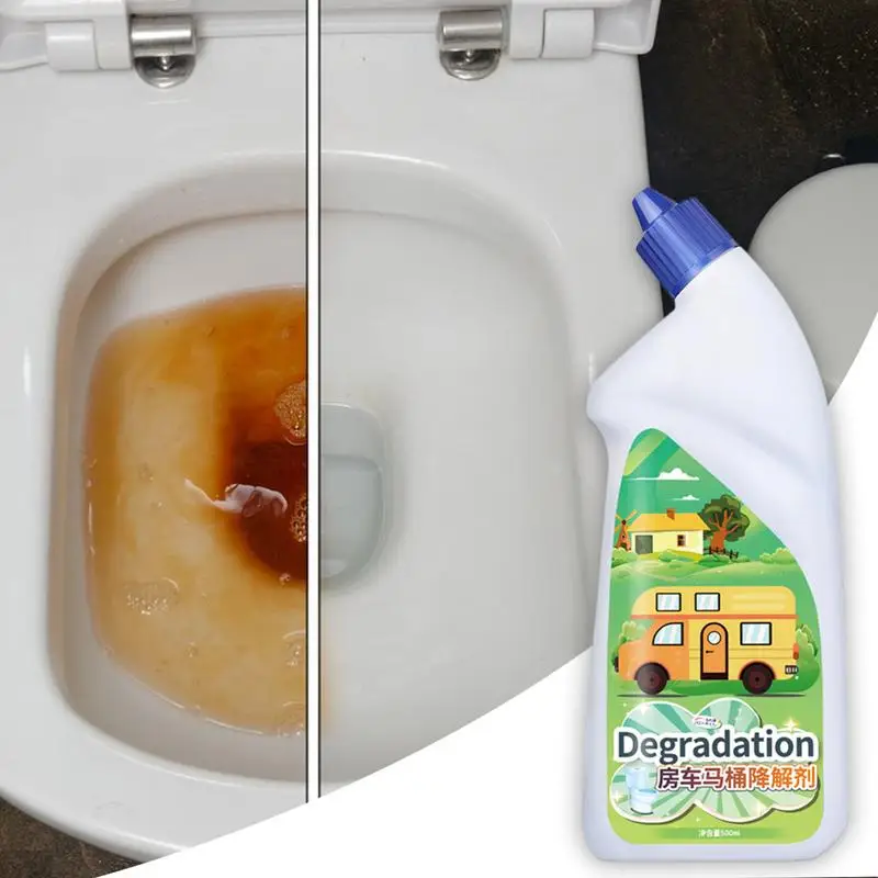 Toilet Cleaner Multi-Functional Splash Toilet Cleaner Liquid Effective Mild Formula Toilet Cleaner For Drain Tiles Campers Boats