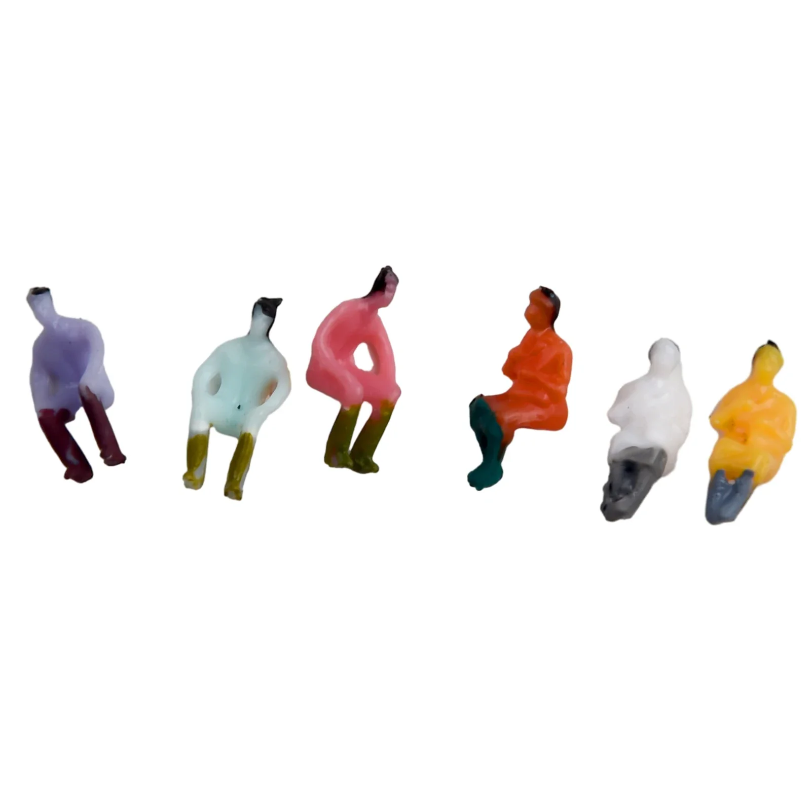 100% Brand New Model People Sitting Figures Plastic Realistic Assorted Colour Living Rooms Model Making N Scale