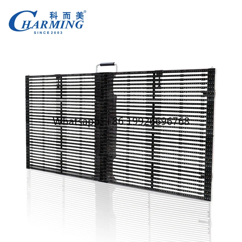 Full Color Led Display Transparent Glass Led Mesh 1mx1m Transparent Led Screen Display for Glass Window