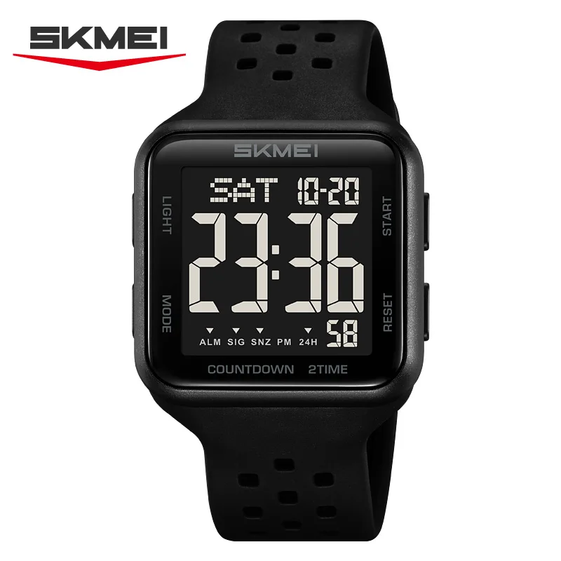 SKMEI 2440 Luxury Digital Electronic Watch Mens Womens Fashion Week Date Watch Timing Alarm Clock Electronic Watch Reloj Hombre