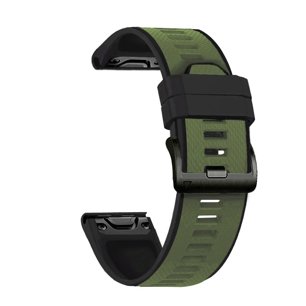 For Garmin TACTIX DELTA Bracelet 26mm Silicone Quick Easy Fit Strap For Garmin Fenix 3 HR 5X Plus 6X Pro/Enduro Sports Wristband