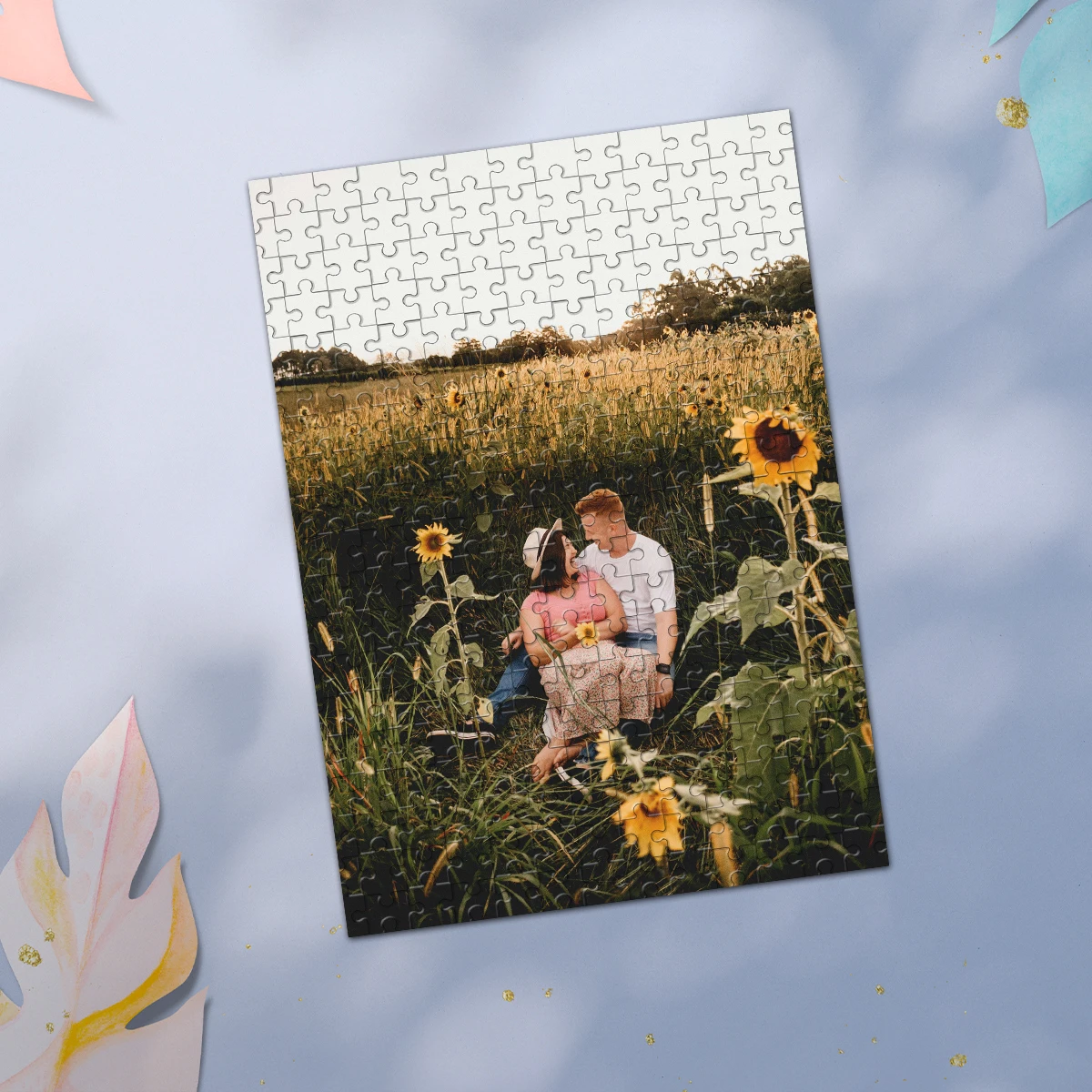 35/300/500/1000pcs Personalized Custom Photo Puzzle couple photos Assembling Picture