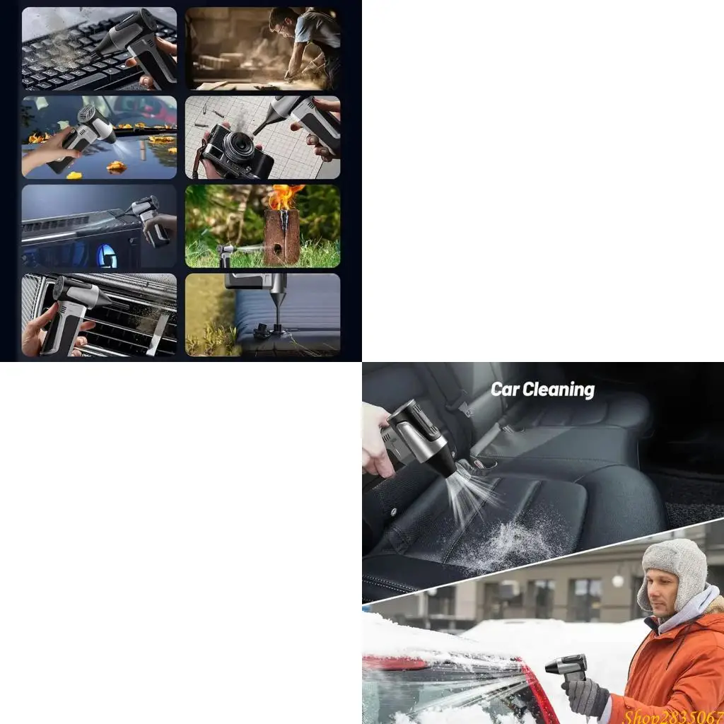 

Turbocharged Electric Air Duster 160000 RPM Motor Cleaning Tool Suitable For Computer Keyboard Drying Ventilation Tasks 831F