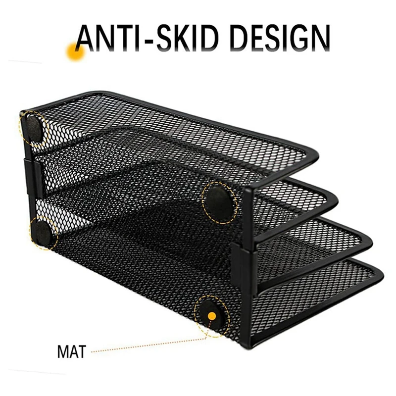 2X 데스크 메일 주최자 소형 파일 홀더 편지 주최자 문서/파일링/폴더/데스크탑 용 종이 주최자