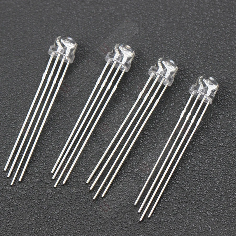 1000pcs  5mm F5 Straw hat Full colors LED Transparent/Foggy LEN Diodes common Anode/Common Cathode diode DIP led light DIY lamp