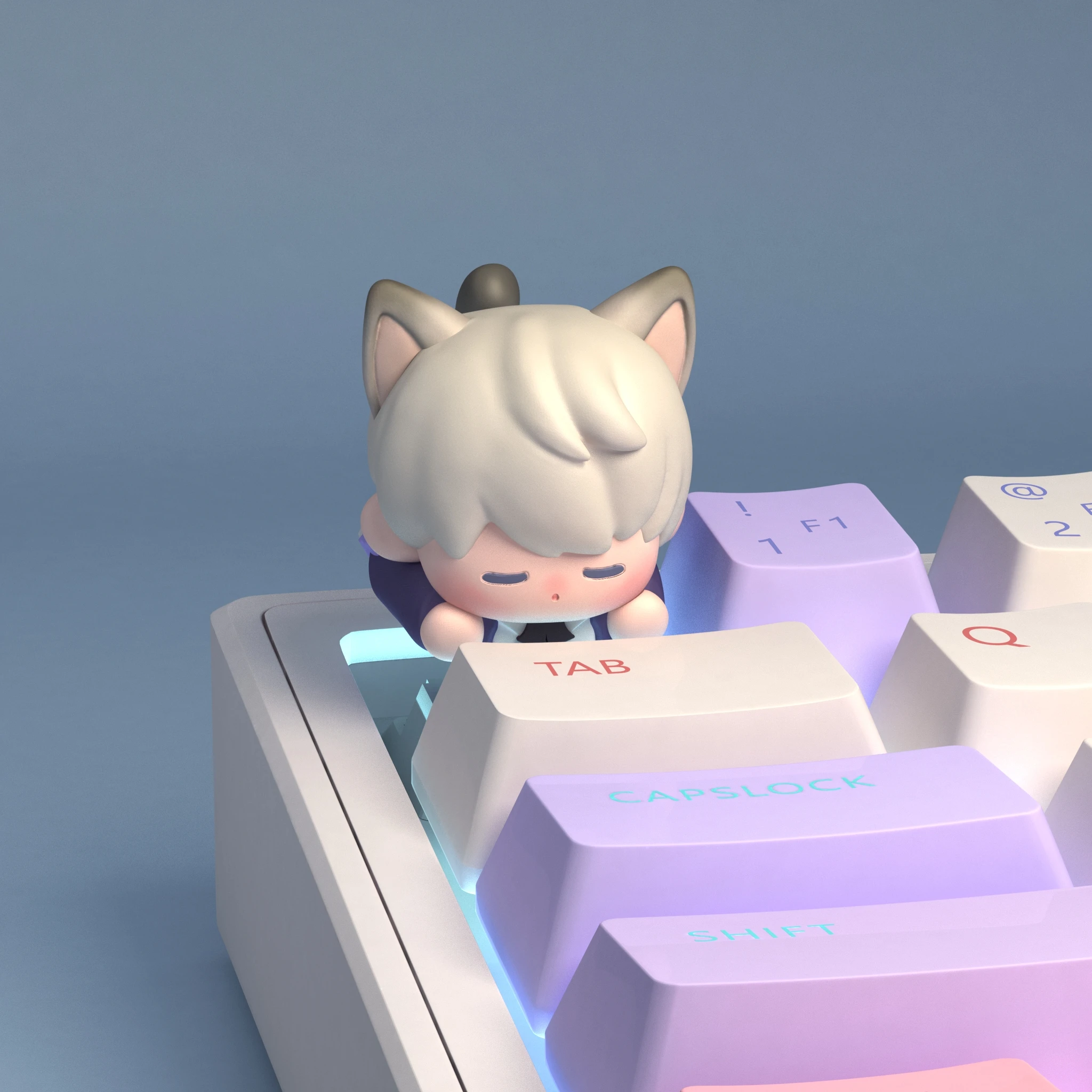 Love and Deepspace Keycap 3D Mobile Game Creative Cute Sylus/Xavier/Rafayel/Caleb/Zayne Love Game Characters Artisan Key Cap