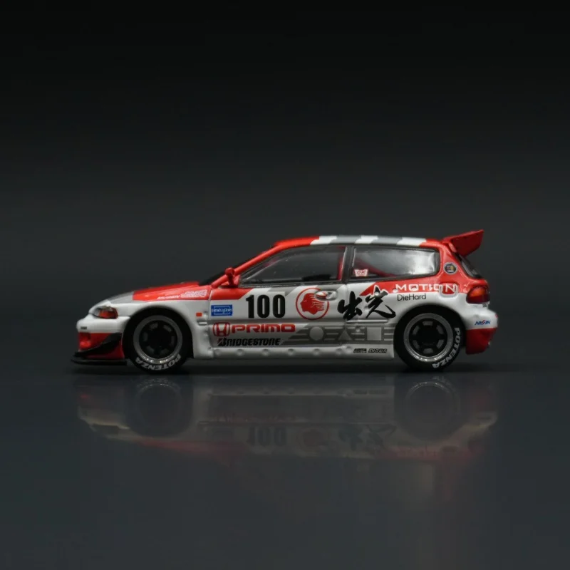 

POP RACE In stock 1:64 Pandem Civic EG6 Motion 100 Openable Hood Diecast Diorama Car Model Toy
