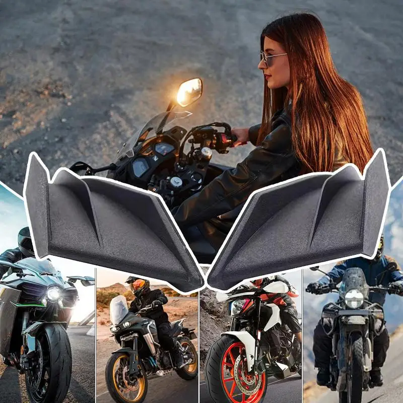 Aerodynamic Wing Spoiler Motorcycle Wings Motorcycle Fairing Winglets Motorcycle Winglet Motorcycle Aerodynamic Winglets For