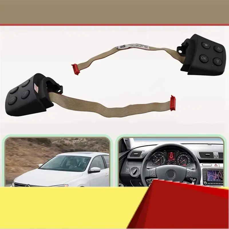

Car Multifunction Steering Wheel Control Button For VW Jetta Golf MK5 Passat B6 Tiguan-M53K